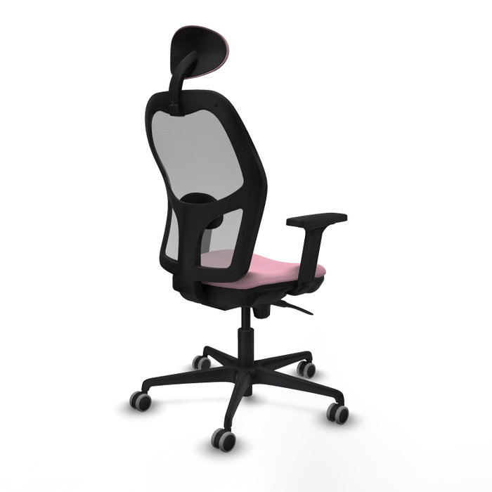 PIQUERAS Y CRESPO Silla de oficina Jorquera Rosa y Gris