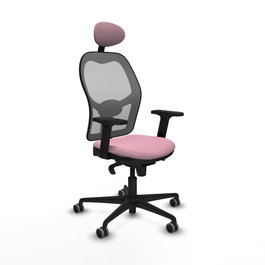 PIQUERAS Y CRESPO Silla de oficina Jorquera Rosa y Gris