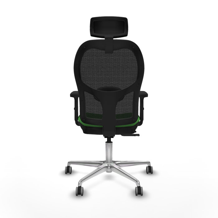 PIQUERAS Y CRESPO Silla de oficina Jorquera Verde y Negro con mecanismo Sincro/Traslack