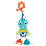 Playgro Dingly Dangly Denny Dino Juguete Colgante Infantil con Sonajero, Espejo y Clip - Multilingüe (Inglés, Francés, Alemán, Italiano, Portugués, Español)