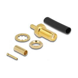DeLOCK Conector SMA Macho para Engarzar RG-174 / RG-316 con Tubo Termorretráctil - 5 Piezas