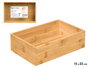 Kinvara Organizador de Bambú Rectangular 23 x 15 x 6.8 cm (Set de 12)
