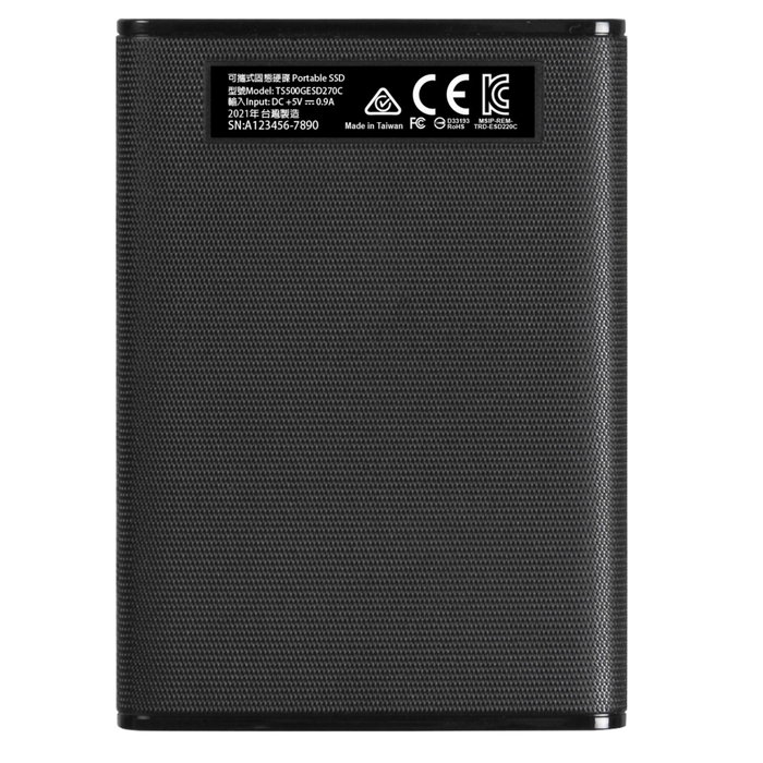 Transcend ESD270C 500GB SSD Externo USB Tipo C Negro