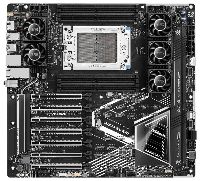 ASRock WRX90 WS EVO Placa Base AMD WRX90 Socket sTR5 EEB