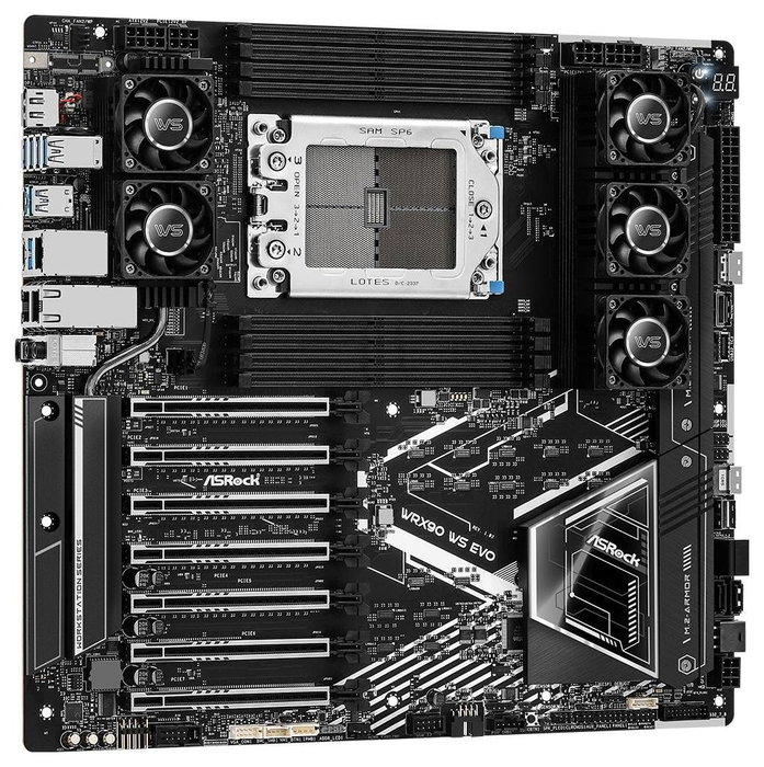 ASRock WRX90 WS EVO Placa Base AMD WRX90 Socket sTR5 EEB
