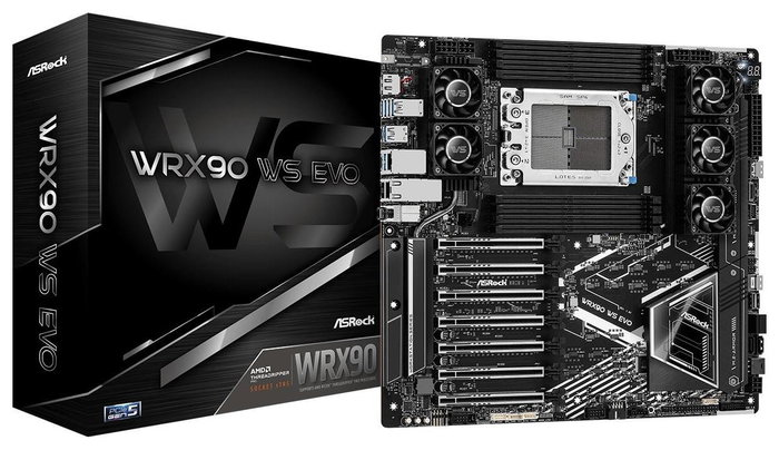 ASRock WRX90 WS EVO Placa Base AMD WRX90 Socket sTR5 EEB
