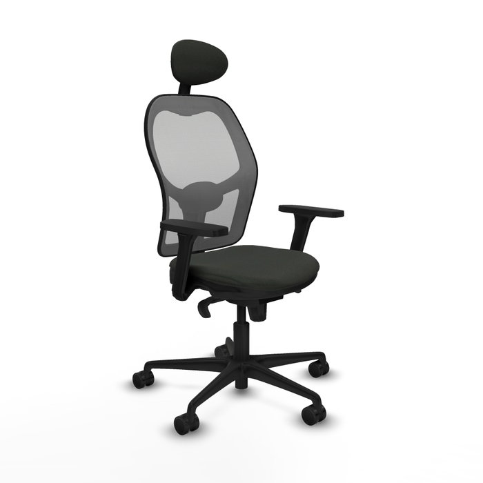 PIQUERAS Y CRESPO Silla de oficina Jorquera con mecanismo Sincro, brazos 3D y cabecero fijo PIQUERAS Y CRESPO Silla de oficina Jorquera con mecanismo Sincro, brazos 3D y cabecero fijo