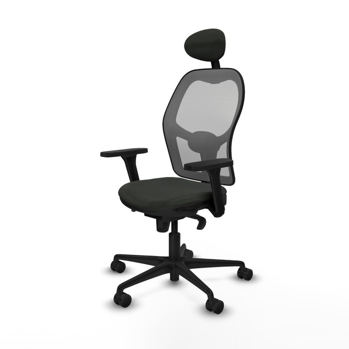 PIQUERAS Y CRESPO Silla de oficina Jorquera con mecanismo Sincro, brazos 3D y cabecero fijo PIQUERAS Y CRESPO Silla de oficina Jorquera con mecanismo Sincro, brazos 3D y cabecero fijo