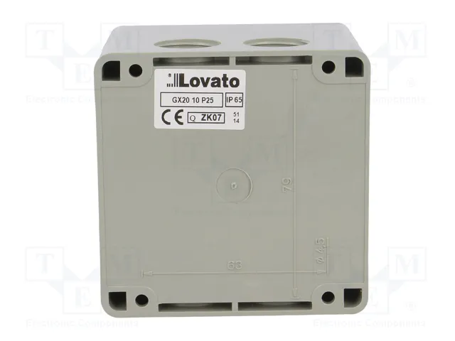 LOVATO ELECTRIC Interruptor de leva 20A 2 posiciones (0-1) 3 polos