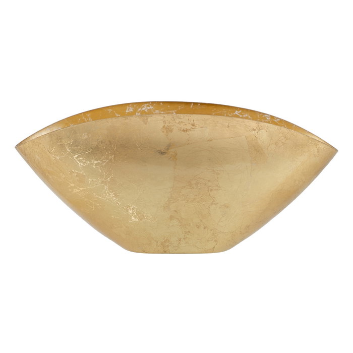 Bowl Dorado Cristal Decoración 38 X 20 cm Bowl Dorado Cristal Decoración 38 X 20 cm