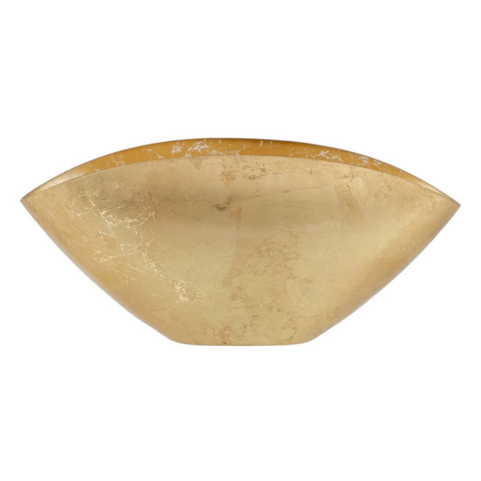 Ixia Bowl de Cristal Dorado para Decoración 38 x 20 cm
