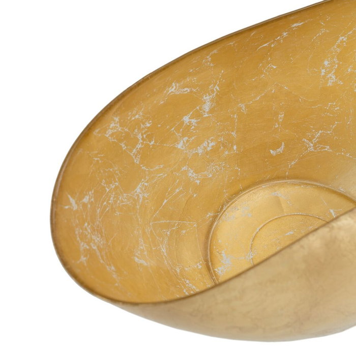 Ixia Bowl de Cristal Dorado para Decoración 38 x 20 cm
