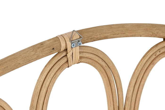 DKD Home Decor Cabecero Cama Scandi Ratán Bambú Natural 104 x 60 x 2 cm