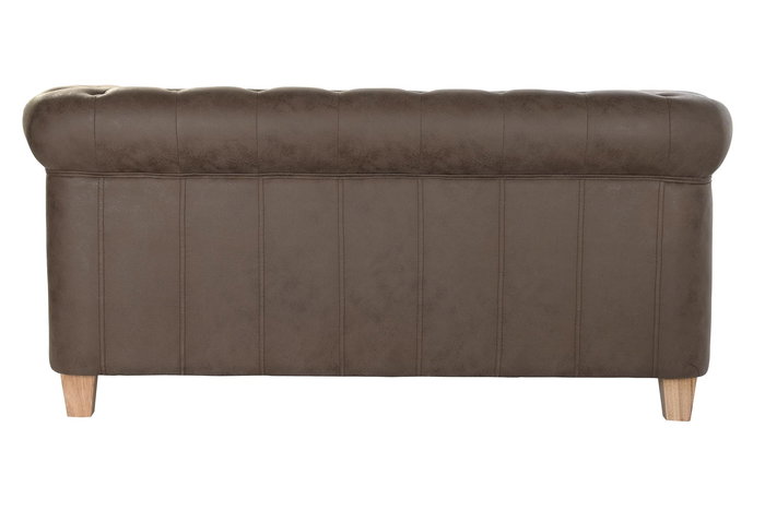 DKD Home Decor Sofa Vintage Marron Oscuro Natural 82 x 70 x 151 cm