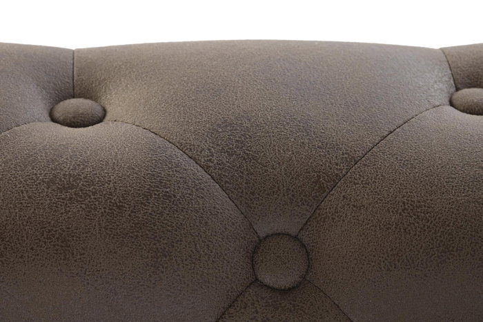 DKD Home Decor Sofa Vintage Marron Oscuro Natural 82 x 70 x 151 cm