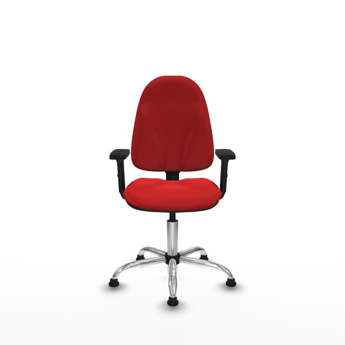 PIQUERAS Y CRESPO Silla de oficina Algarra Rojo con Brazos 2D