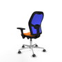 PIQUERAS Y CRESPO Silla de oficina Jorquera Naranja y Azul