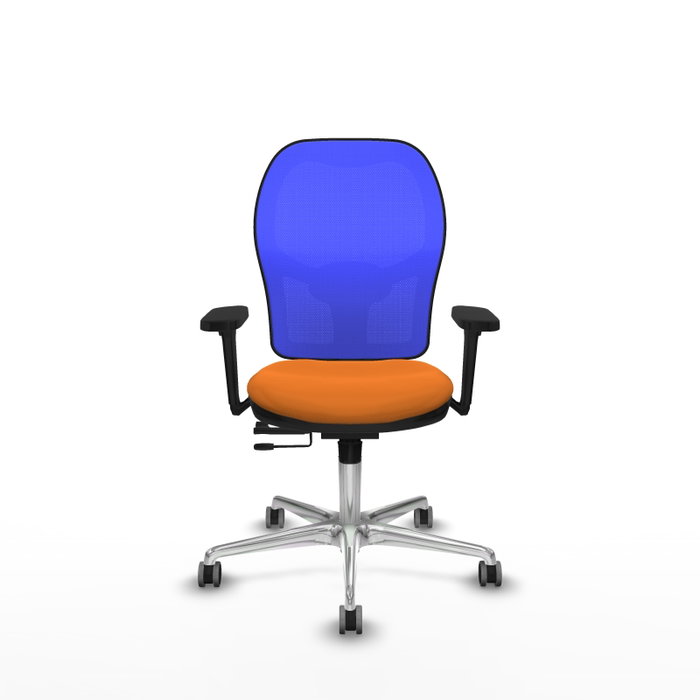 PIQUERAS Y CRESPO Silla de oficina Jorquera Naranja y Azul