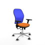 PIQUERAS Y CRESPO Silla de oficina Jorquera Naranja y Azul