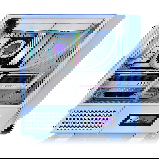 Thermaltake Ceres 330 TG ARGB Midi Tower PC Azul Vidrio Templado ATX EATX micro ATX Mini-ITX 18.5cm