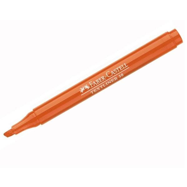 Faber-Castell Textliner 38 Marcador Fluorescente Naranja de Punta Biselada Faber-Castell Textliner 38 Marcador Fluorescente Naranja de Punta Biselada
