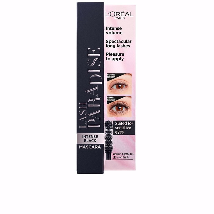 L'Oréal Paris Lash Paradise Eye Mascara #Extra Black, 6.4 ml, Aceite de Ricino L'Oréal Paris Lash Paradise Eye Mascara #Extra Black, 6.4 ml, Aceite de Ricino