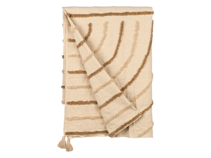 Giftdecor Multiusos Iris Bordado Marrón 150x220cm Giftdecor Multiusos Iris Bordado Marrón 150x220cm