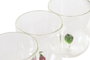 DKD Home Decor Vaso de Borosilicato con Fruta 3D, 380ml, Transparente