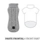 Nayeco Jersey de Punto Trenza Gris 45cm