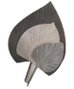 DKD Home Decor Decoración de pared MDF Hojas Gris y Blanco 59x2x91