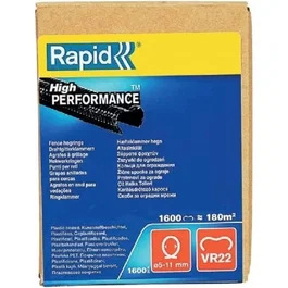 Rapid Grapas de malla de alambre laminado negro VR22