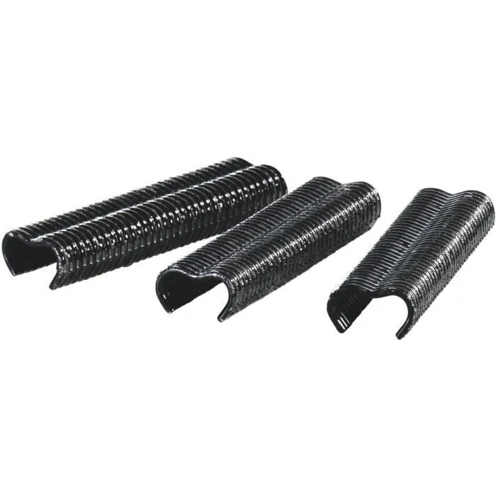 Rapid VR22 Grapas de malla de alambre laminado negro para vallas y mallas de 5-11mm