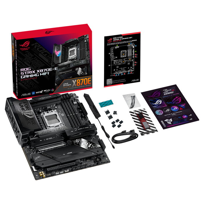 ASUS ROG STRIX X870E-E GAMING WiFi | Placa Base ATX AMD X870E AM5 | DDR5-SDRAM | WiFi 7 | Bluetooth 5.4