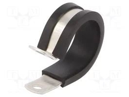 HELLERMANNTYTON Abrazadera de aluminio y cloropreno Øaro 27mm