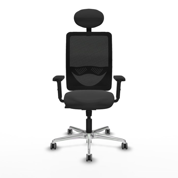 PIQUERAS Y CRESPO Silla de oficina Zulema con mecanismo Sincro, Gris oscuro y Negro PIQUERAS Y CRESPO Silla de oficina Zulema con mecanismo Sincro, Gris oscuro y Negro