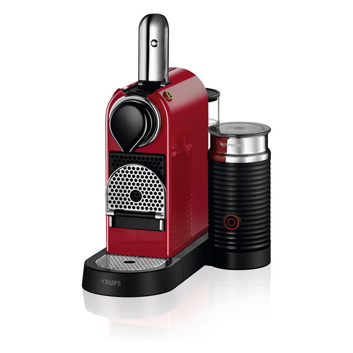Krups XN7615 New CitiZ & Milk Máquina de Café Nespresso Cherry Red