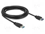 DeLOCK 85057 Cable de extensión USB 3.2 Gen 1 Tipo-A de 3 m Negro