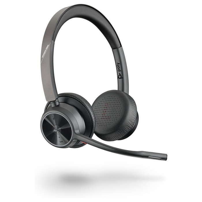 Poly Voyager 4320-M Negro con Base de Carga y Adaptador BT700