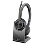 Poly Voyager 4320-M Negro con Base de Carga y Adaptador BT700