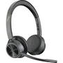 Poly Voyager 4320 Auriculares Inalámbricos para Microsoft Teams con Adaptador BT700, Micrófono Bluetooth, Color Negro, Incluye Soporte de Carga, Referencia 77Z00AA