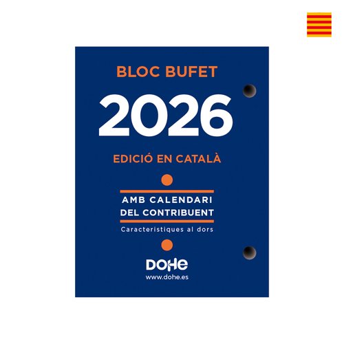 Dohe Bloque Bufete Anual 2027 Catalán 8.5x11cm Dohe Bloque Bufete Anual 2027 Catalán 8.5x11cm