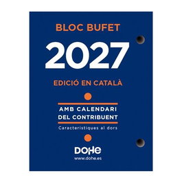 Dohe Bloque Bufete Anual 2027 Catalán 8.5x11cm