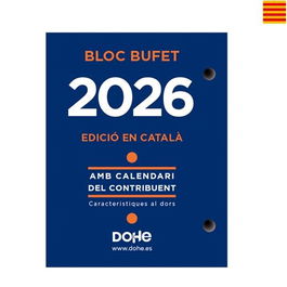 Dohe Bloque Bufete Anual 8.5x11 cm Catalán 2026