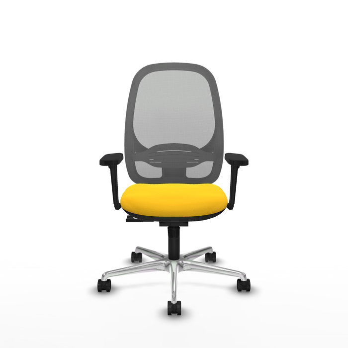 PIQUERAS Y CRESPO Silla de oficina Cilanco con mecanismo Sincro, Amarillo y Gris PIQUERAS Y CRESPO Silla de oficina Cilanco con mecanismo Sincro, Amarillo y Gris