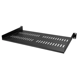 StarTech.com Bandeja Estante Ventilado 1U para Rack 19 Pulgadas, 254mm Profundidad, Capacidad 20kg, Acero Negro