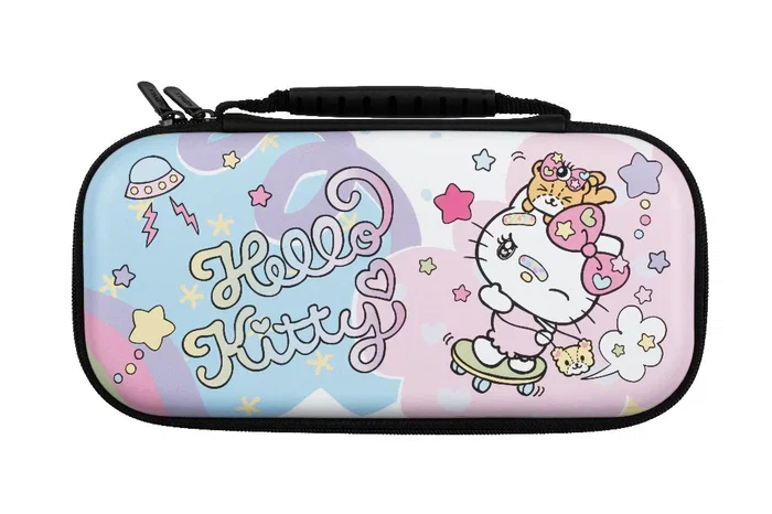 Konix Kit de Accesorios Nintendo Switch Hello Kitty con Protector Pantalla, Funda, Auriculares y Paño de Limpieza, Multicolor