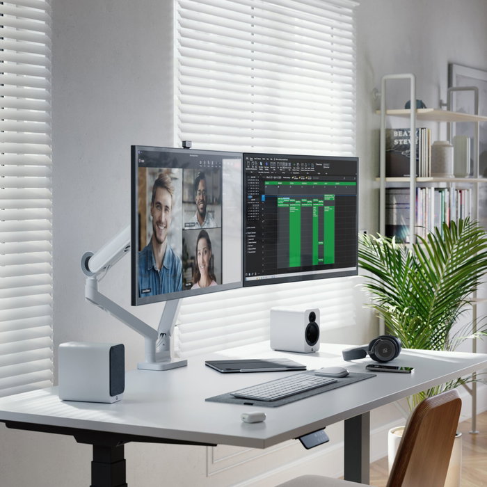 Alogic Glide Flexible Dual Arm Monitor Mount 17-35 Blanco Alogic Glide Flexible Dual Arm Monitor Mount 17-35 Blanco