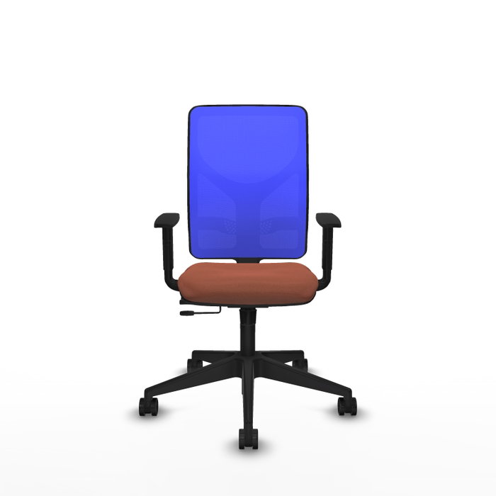 PIQUERAS Y CRESPO Silla de oficina Motilla Sincro/Traslack Marrón/Azul