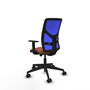 PIQUERAS Y CRESPO Silla de oficina Motilla Sincro/Traslack Marrón/Azul