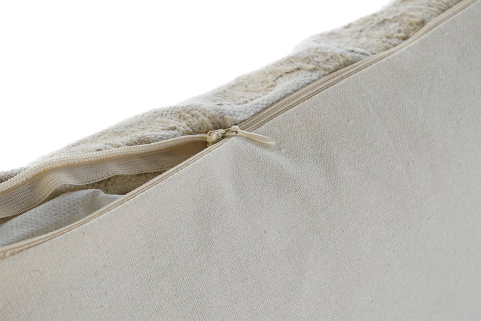 DKD Home Decor Cojín de Algodón Bordado Beige y Marrón Sherezade23 DKD Home Decor Cojín de Algodón Bordado Beige y Marrón Sherezade23